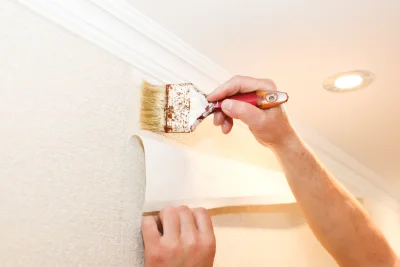 Pose de papier peint à Bouzel — revêtements muraux et toiles de verre